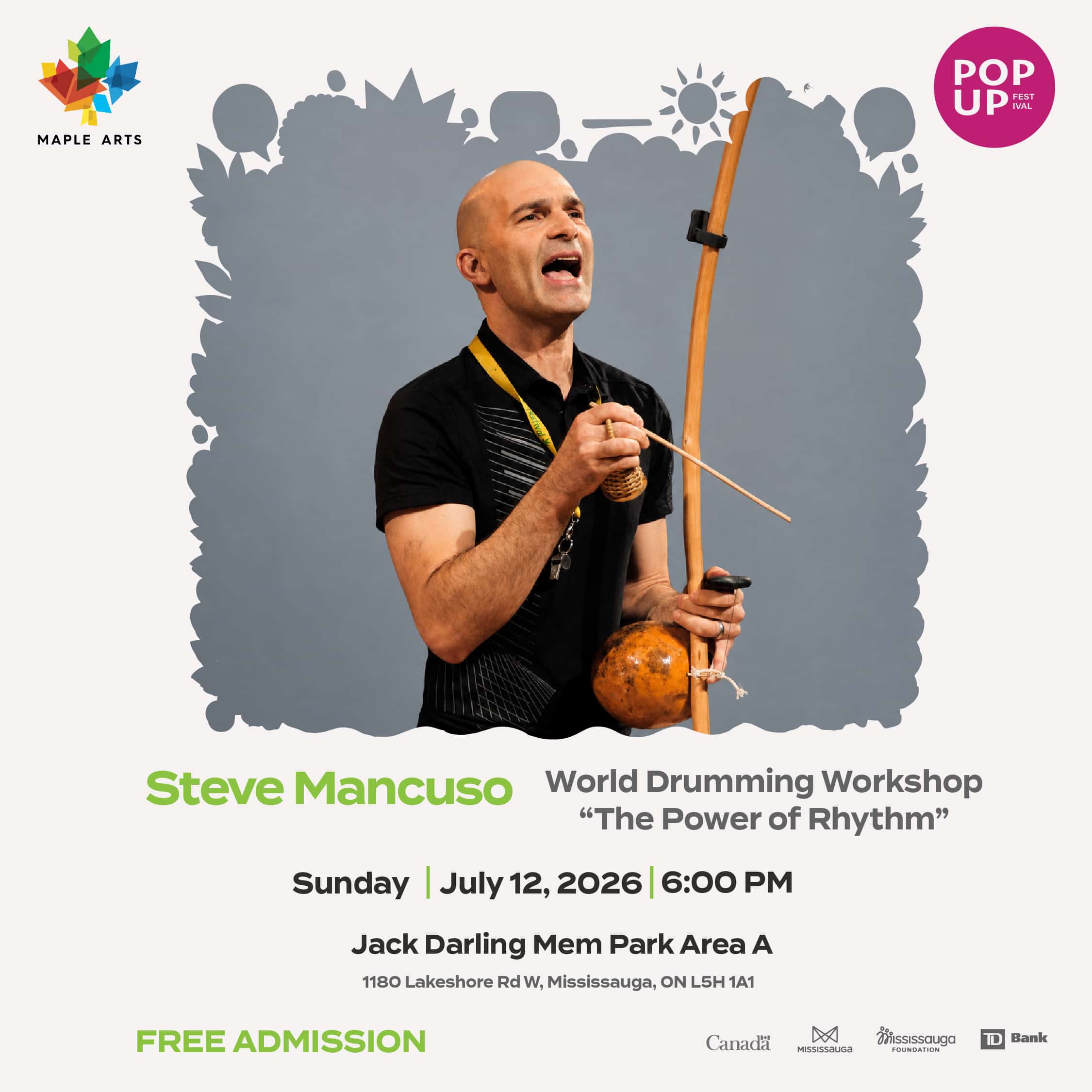 POPUP 2026 – Steve Mancuso |  Mississauga (July 12th)